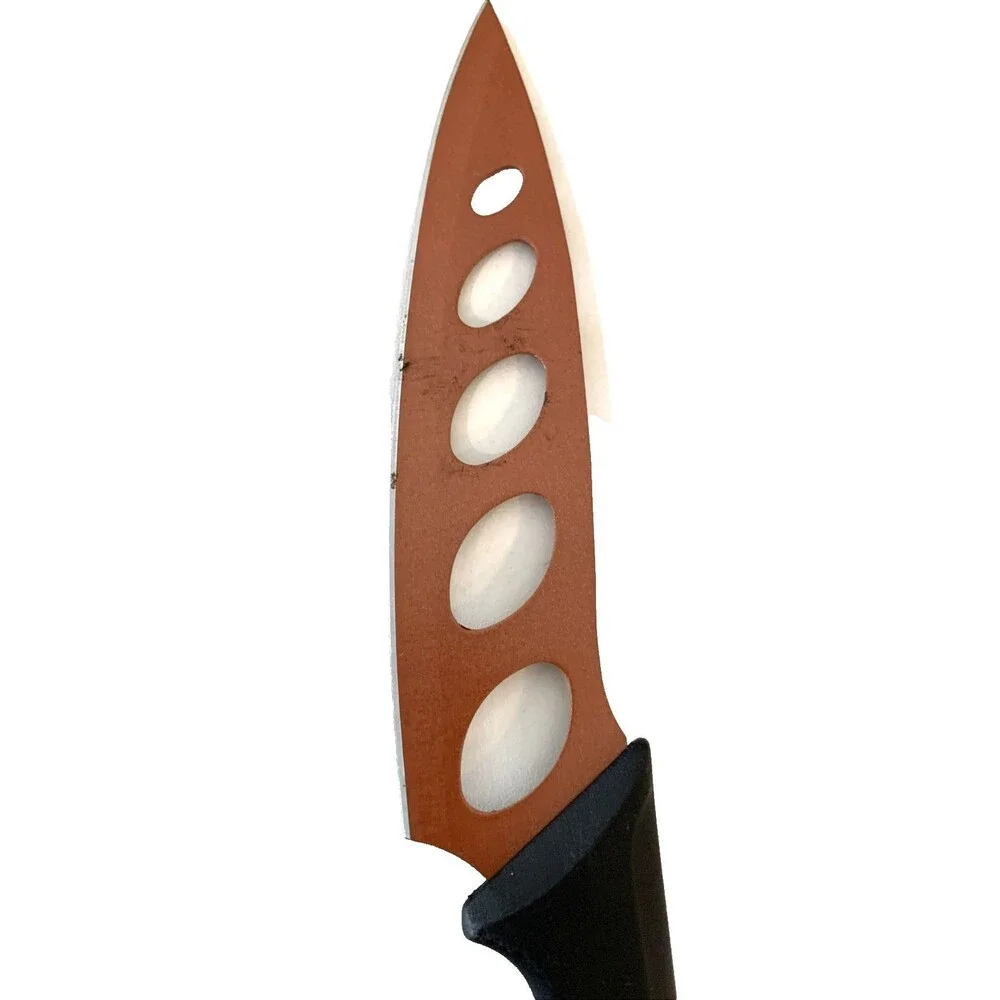 Copper Knife Stainless Steel Blade Non-Stick Cut-Out Design VTGn 90s-2000s
